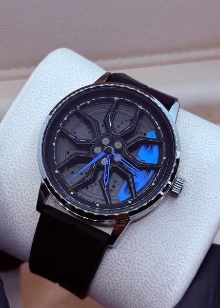 Ferrari wheel blue silicon strap